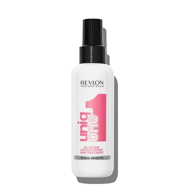 REVLON PROFESSIONAL Uniqone Lotus Hair Treatment, Leave-in Hair Treatment, Moisturizing Hair Treatment, Lotus Flower Fragrance – 150 ml view 1