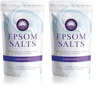 Elysium Spa Natural Lavender Epsom Salts 1Kg (Pack of 2) view 1