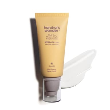 haruharu wonder Black Rice Moisture Airyfit Daily Sunscreen, SPF50+/PA++++, Broad Spectrum UVA/UVB, Hyaluronic Acid, Niacinamide, Daily Sunscreen, Korean Skincare, Vegan, 50ml view 1