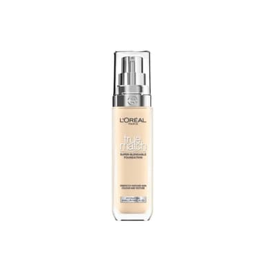 L'Oréal Paris Foundation for Face, Skincare Infused with Hyaluronic Acid, True Match Hydrating Liquid Foundation for All Skin Tones, SPF 16, 1.5N Linen, 30 ml view 1