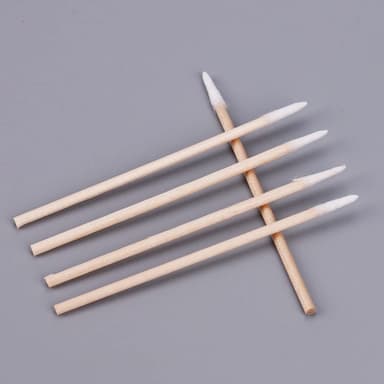 ZHIYE Cotton Buds, 1600 pcs Cotton Swab, for Eyebrow Tattoo Beauty Make-up Color Nail Seam Dedicated Dirty Picking, Wood Handle Small Pointed Tip Head view 3