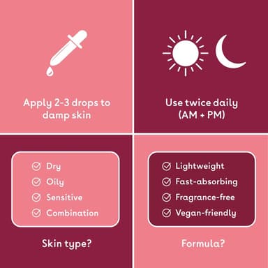 Q+A Hyaluronic Acid Facial Serum (30ml), Natural Hydrating Face Serum, for Plump Skin, Anti Ageing, Fragrance Free, Delivers Deep, Lasting Hydration, Rehydrates and Softens the Skin view 4