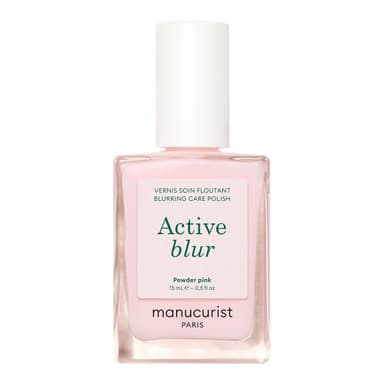 Manucurist Active Blur™ Blurring Treatment Nail Polish – Powder Pink Matte Nail Care – Soft Focus Effect – No Lamp – Vegan & Made in France – Nail Strengthener for Weak Nails & Smoother – Plant-Based view 1
