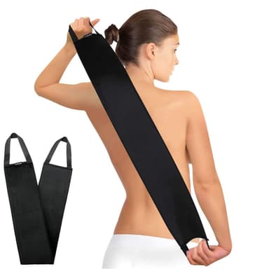 Yvoier Leakproof-lined Back Tanner Applicator, Reusable Double-Sided Self Tan Back Applicator, Streakless Lotion Applicator for Back Tanning Mitt, Ultra Soft Fake Tan Back Applicator for Cream, Lotion view 1