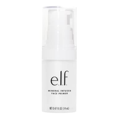 e.l.f., Mineral Infused Face Primer - Small, Weightless, Silky, Long Lasting, Creates a Smooth Base, Fills Fine Lines, Refines Complexion, Versatile, Ideal for All Skin Types, 0.47 Fl Oz view 1
