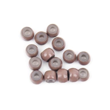 Vlasy Silicone Lined Nano Rings Beads for Nano Tip Hair Extensions Micro Nano Beads (400pcs, Medium Brown) view 4