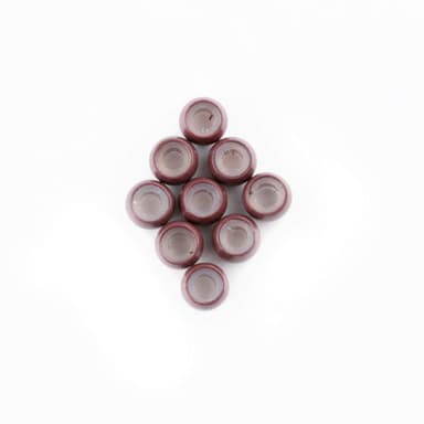 Vlasy Silicone Lined Nano Rings Beads for Nano Tip Hair Extensions Micro Rings Nano Beads (1000PCS, Brown) view 4