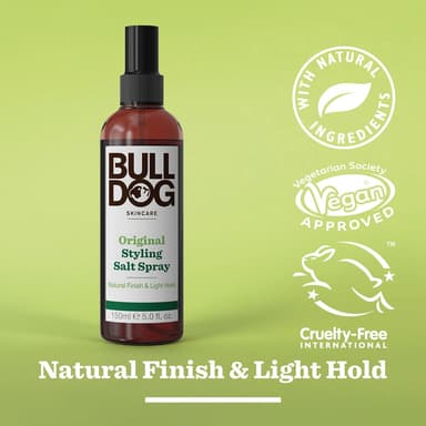 Bulldog Skincare Original Sea Salt Hair Spray for Men, Styling Men's Hair Spray, Light Hold, 150ml Spray Bottle view 3