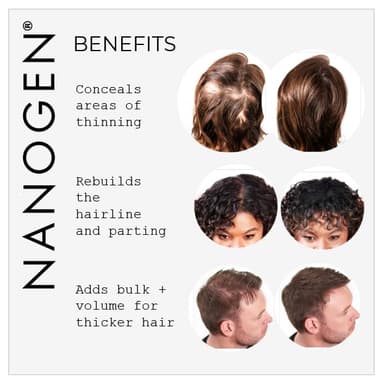 Nanogen Hair Fibres, 30 g, Auburn view 3