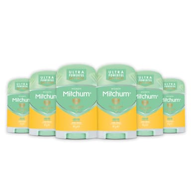 Revlon Mitchum Women Triple Odor Defense 48HR Protection Deodorant Stick and Antiperspirant Pure Fresh, Dermatologist Tested, 41 g (Pack of 6) view 1