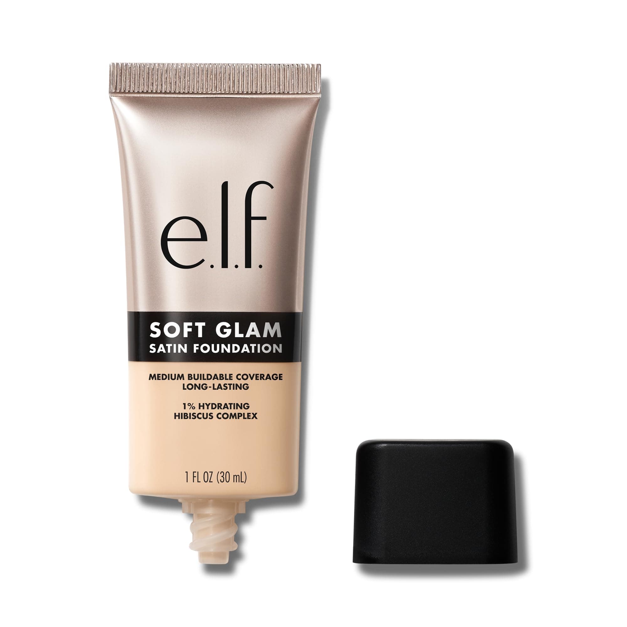e.l.f. Soft Glam Foundation, Medium Coverage, Long-Lasting & Buildable Foundation For A Smooth, Satin Finish, Vegan & Cruelty-Free, 13 Fair Neutral