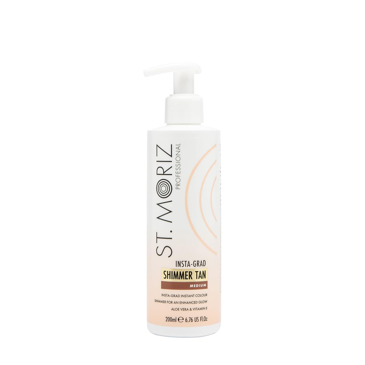 St Moriz Professional Insta-Grad Shimmer Tan | Illuminating & Bronzing Instant Fake Tan Body Lotion with Added Shimmer to Highlight & Enhance Your Glow | With Aloe Vera & Vitamin E | Vegan | 200ml