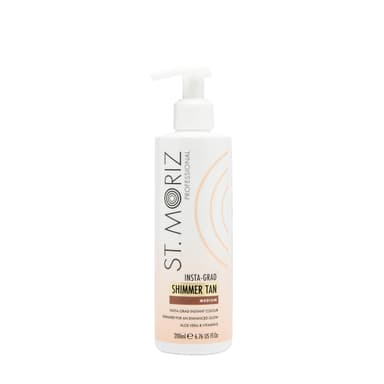 St Moriz Professional Insta-Grad Shimmer Tan | Illuminating & Bronzing Instant Fake Tan Body Lotion with Added Shimmer to Highlight & Enhance Your Glow | With Aloe Vera & Vitamin E | Vegan | 200ml view 1