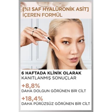 L'Oréal Paris True Match Tinted Serum Foundation, 1% Hyaluronic Acid, Hydrating Formula, Replumps Skin in 1 Hour for a Natural Glowing Finish, 30 ml, Shade 1-2 Rosy Light view 4