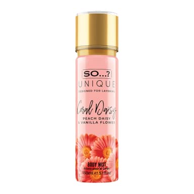 So…? Unique Womens Coral Daisy Body Mist Fragrance Spray 150ml view 1
