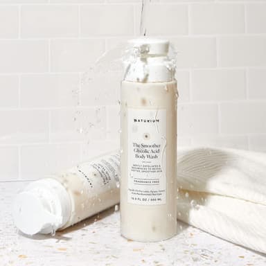 Naturium The Smoother Glycolic Acid Exfoliating Body Wash, Soft & Smoothing Cleanser - Mini view 3
