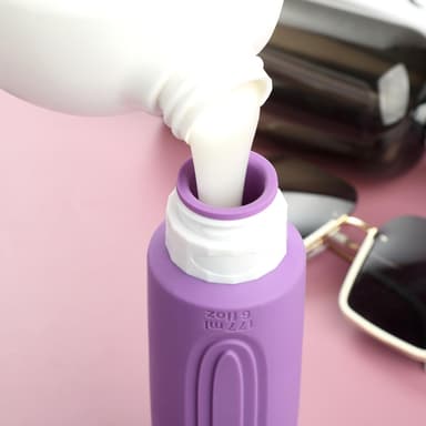 Mrsdry Travel Bottle for Toiletries, Large 177ml Silicone Travel Size Bottles, Leak Proof Refillable Containers for Liquid Shampoo, BPA Free Travel Accessories with Clear Bag (4 Pack) view 3