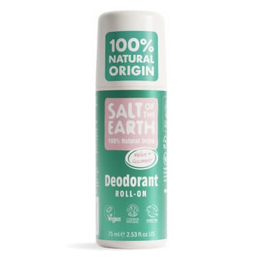 Salt of the Earth - Natural Deodorant Roll On - Melon & Cucumber - Vegan Formula with Effective Long-Lasting Protection, Made in the UK - Suitable for Women, Men & Kids - 75ml view 1