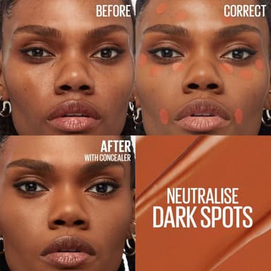 Maybelline New York Eraser Eye, Colour Correcting Concealer, Neutralizes Blue Hues & Hyperpigmentation, for a Natural Soft-Focus Finish, Suitable for Sensitive Skin, Shade: 159 Orange view 2