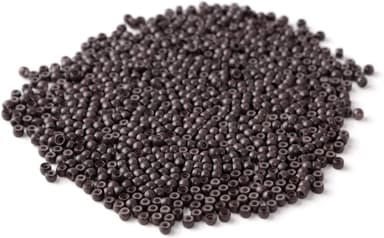 Vlasy Silicone Lined Nano Rings Beads for Nano Tip Hair Extensions Micro Rings Nano Beads (1000PCS, Brown) view 3