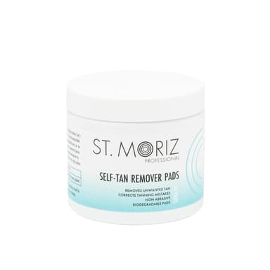 ST. MORIZ Professional Self Tan Remover Pads | Removes Unwanted Fake Tan Instantly | Corrects Tanning Mistakes | Rapid Fake Tan Remover | Dermatologically Tested & Kind to Skin | 60 Pads, White view 1