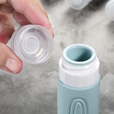 Mrsdry Travel Bottle for Toiletries, Leak Proof Silicone Travel Size 90ml Bottles Refillable Containers for Liquid Shampoo, BPA Free and TSA Approved Travel Accessories with Clear Bag (4 Pack) view 2