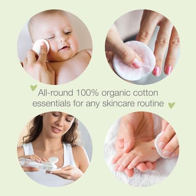 Simply Gentle Organic Cotton - Pack of 100 Pads (Pack of 3) view 3