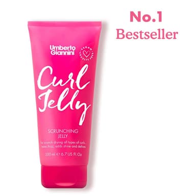 Umberto Giannini Curl Jelly Scrunching Jelly, Vegan & Cruelty Free Frizz Solution Gel for Curly or Wavy Hair, 200 ml (3 Pack) view 3