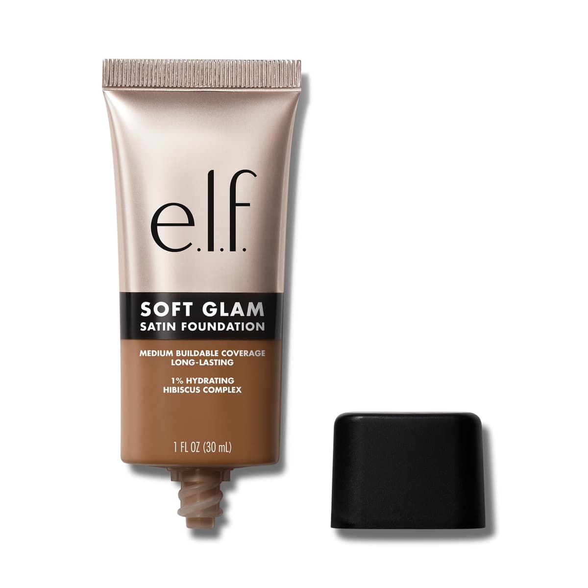 e.l.f. Soft Glam Foundation, Medium Coverage, Long-Lasting & Buildable Foundation For A Smooth, Satin Finish, Vegan & Cruelty-Free, 53 Deep Neutral