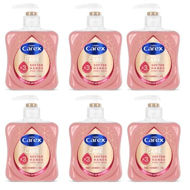 Carex Advanced Care Macadamia Oil Antibacterial Hand Wash, 3x More Moisturisers, Clean & Protect Hands, Bulk Buy, Pack of 6 x 250ml view 1