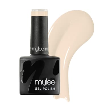 Mylee Gel Nail Polish 8ml [Cream On Top] - UV/LED Soak-Off Nail Art Manicure Pedicure for Professional, Salon & Home Use [White Range] - Long Lasting & Easy to Apply view 1