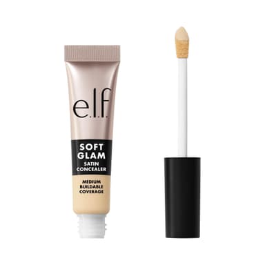 e.l.f. Soft Glam Satin Concealer, Medium Coverage for Blemishes & Under-Eye, Crease-Resistant, Long-Lasting, Vegan & Cruelty-Free, 12 Fair Warm view 1
