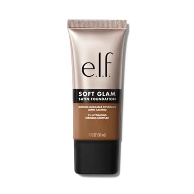 e.l.f. Soft Glam Foundation, Medium Coverage, Long-Lasting & Buildable Foundation For A Smooth, Satin Finish, Vegan & Cruelty-Free, 53 Deep Neutral view 2
