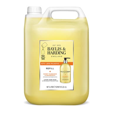 Baylis & Harding Sweet Mandarin & Grapefruit Hand Wash 5 Litre Refill (Pack of 2, total 10 litres) - Vegan Friendly view 2