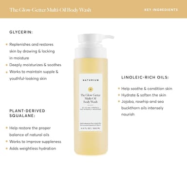Naturium The Glow Getter Multi-Oil Hydrating Body Wash, Gentle Cleanser - Mini view 3