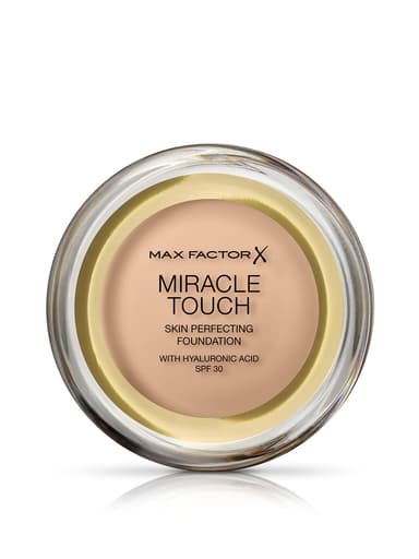 Max Factor Miracle Touch Foundation, New and Improved Formula, SPF 30 and Hyaluronic Acid, 43 Golden Ivory view 1