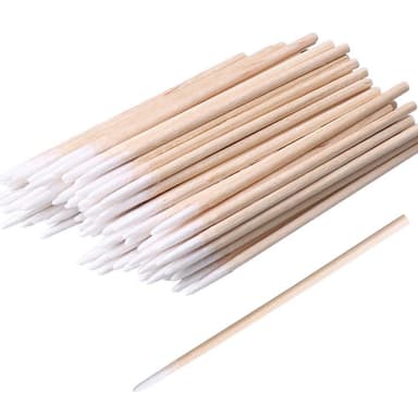 ZHIYE Cotton Buds, 1600 pcs Cotton Swab, for Eyebrow Tattoo Beauty Make-up Color Nail Seam Dedicated Dirty Picking, Wood Handle Small Pointed Tip Head view 1