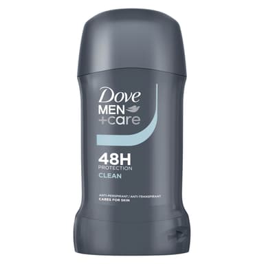 Men's Anti-Perspirant Stick Dove Men+Care Clean Comfort Deodorant with ¼ moisturising cream for 48 hour protection against sweat and odour 50 ml, Pack of 6 view 2