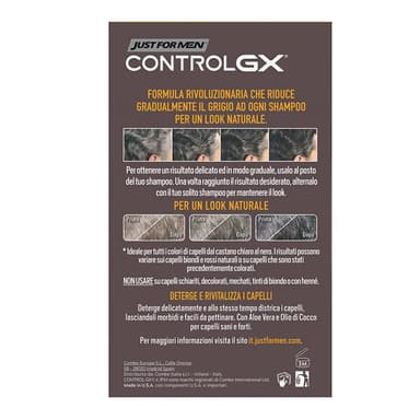 Just For Men Control GX 2-in-1 Shampoo and Conditioner, Gradually and Permanently Reduces Grey Hair with Each Wash, New Improved Formula - All Shades, 118 ml view 3