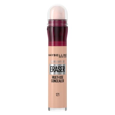 Maybelline Instant Anti-Age Eraser Eye Concealer for Face, Dark Circles, Blemish & Fine Lines Concealer, Full Coverage, Dermatologist Tested, Suitable for Sensitive Skin, Shade: 121 Light Honey view 1