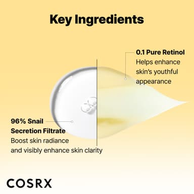 COSRX Glass Skin Starter Set, Amazon Exclusive, Advanced Snail 96% Mucin Power Essence & Retinol 0.1% Cream Mini Sample, Daily Hydrating & Firming Korean Skincare Kit, Gift Set view 4