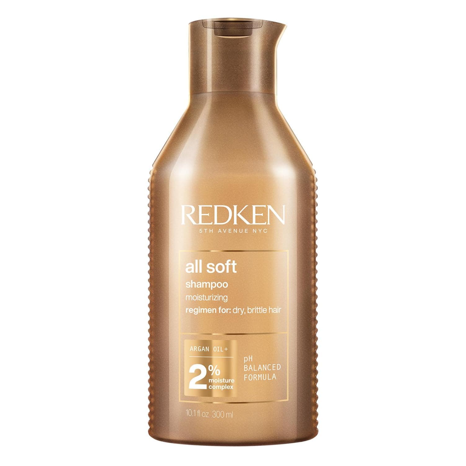 Redken All Soft Shampoo, For Dry Hair, Argan Oil, Intense Softness and Shine, 300 ml