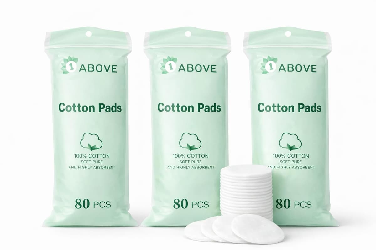 240-Pack Round Cotton Wool Pads – 100% Pure Cotton, Soft & Gentle Facial Pads for Daily Cleansing, Makeup Removal & Skincare – Suitable for All Skin Types