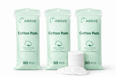 240-Pack Round Cotton Wool Pads – 100% Pure Cotton, Soft & Gentle Facial Pads for Daily Cleansing, Makeup Removal & Skincare – Suitable for All Skin Types view 1