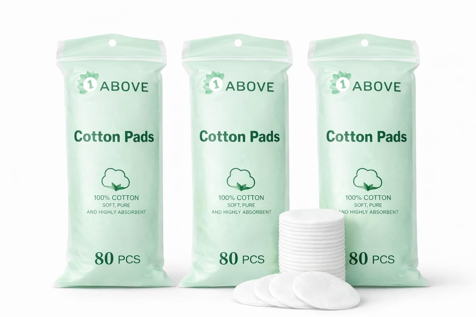 240-Pack Round Cotton Wool Pads – 100% Pure Cotton, Soft & Gentle Facial Pads for Daily Cleansing, Makeup Removal & Skincare – Suitable for All Skin Types