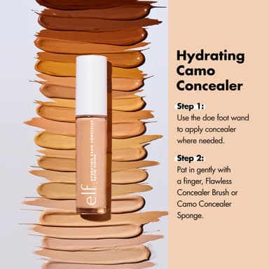 e.l.f. Hydrating Camo Concealer, Crease-Proof Full Coverage, Satin Finish, Conceals, Corrects & Highlights, Rich Walnut, 0.203 Fl Oz (6mL) view 3