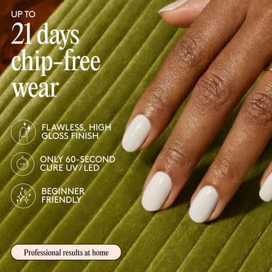 Mylee Gel Nail Polish 8ml [Break The Ice] - UV/LED Soak-Off Nail Art Manicure Pedicure for Professional, Salon & Home Use [White Range] - Long Lasting & Easy to Apply view 3