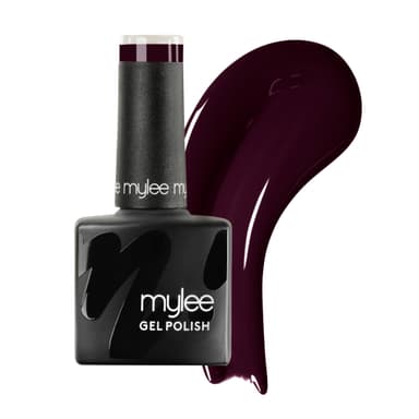 Mylee Gel Nail Polish 8ml [The Dark Night] - UV/LED Soak-Off Nail Art Manicure Pedicure for Professional, Salon & Home Use [Red Range] - Long Lasting & Easy to Apply view 1