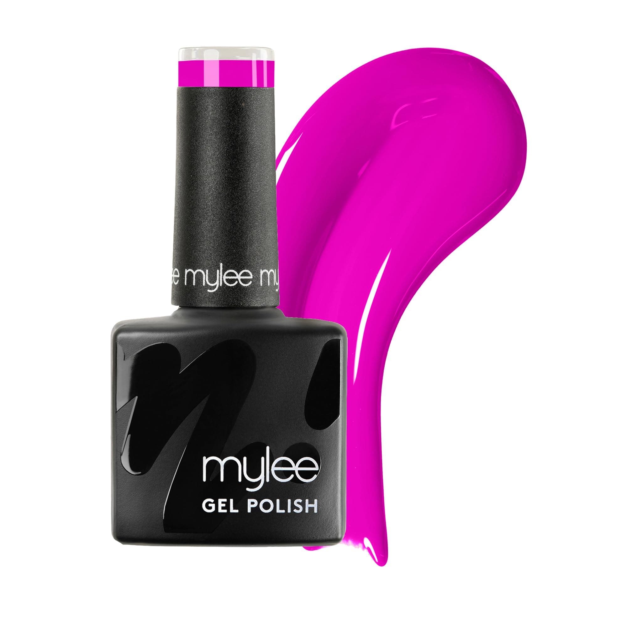 Mylee Gel Nail Polish 8ml [Carioca] - UV/LED Soak-Off Nail Art Manicure Pedicure for Professional, Salon & Home Use [Neon Range] - Long Lasting & Easy to Apply