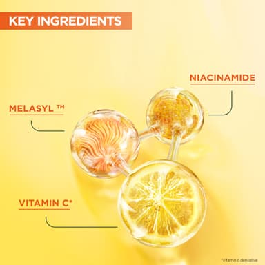 Garnier Vitamin C Serum for Face, Brightening Serum with 4% Vitamin C + Niacinamide + Salicylic Acid, Dark Spot Reducer & Evens Skin Tone, Suitable for Sensitive Skin, 30ml view 4